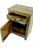 Rustic Handpainted Reclaimed Wood Nightstand SideTable With Cabinet