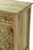 Reborn Indian Mango Wood Rustic Nightstand End Table With Etch Deigns