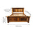Rustic Solid Wood King Size Bed