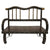 Low Height Wooden Ornate Bench