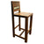 Rustic Solid Wood Bar Counter Height Chairs
