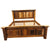 Rustic Solid Wood King Size Bed
