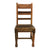 Rustic Solid Wood Dining Chairs with Turned Legs