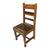 Rustic Solid Wood Dining Chairs with Turned Legs