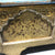 Rustic Wood Storage Trunk Chest with Peacocks Engraved in Brass